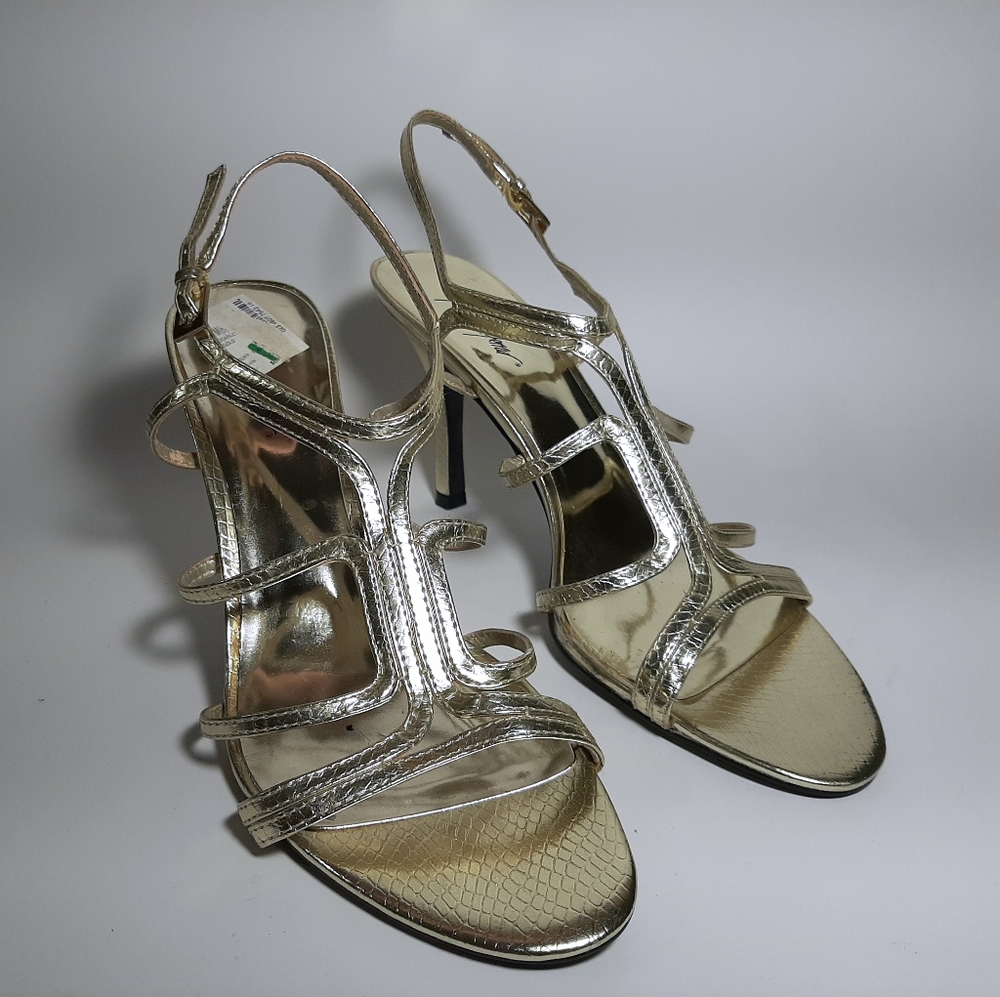 Gold Heel Sandals